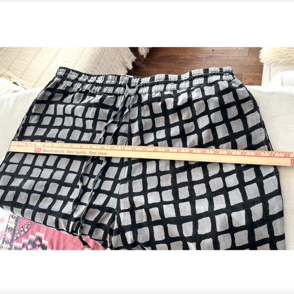 HAPPY FRENCH GANG Marius Black and Grey Grid Balloon Pants - NWOT - O/S - Picture 11 of 13